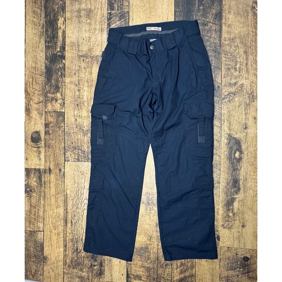 5.11 Tactical Cargo Pants Work‎ Utility Outdoor Hiking Navy Size 12 - Picture 1 of 6